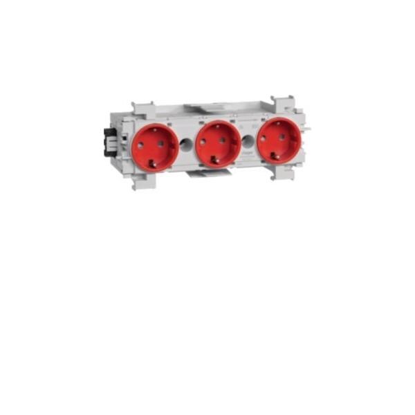 Tehalit Steckdose 3-fach rt GS3001 vrt GS30013020