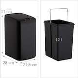thumbnail of Helloshop26 - Küchenabfalleimer mit automatischem Deckel und 12-Liter-Dichtungsbehälter schwarz 13_0002336_2