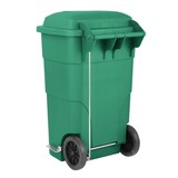 thumbnail of Jantex afvalbak van 120 liter met voetpedaal, groen