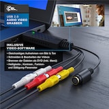 thumbnail of CSL Video Grabber USB Typ A, S-Video, Composite CVBS, Cinch zu USB 2.0 Typ A Stecker, USB Videograbber Audio Video Konverter, PAL NTSC, VHS zu DVD
