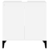thumbnail of Helloshop26 - Waschbeckenunterschrank 58 x 33 x 60 cm weißes Holzwerkstoff 02_0006806