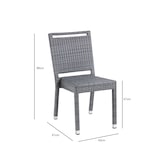 thumbnail of METRO PROFESSIONAL Sedia impilabile Barbados con maniglia, rattan sintetico, grigio