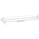 thumbnail of vidaXL Gartenbank-Auflage Anthrazit 180x50x7 cm Stoff