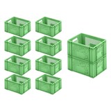 thumbnail of PROREGAL 10x Eurobehälter Obst- und Gemüsekasten | HxBxT 19x30x40cm | 18 Liter | Grün | Obst-Gemüsekiste, Obstkorb, Transportbox