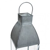 thumbnail of Lanterna portacandela da esterno in vetro e metallo Brittany - 12x12x52 cm