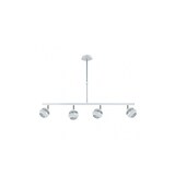 thumbnail of Colgante lineal de cuatro luces Beethoven Blanco/plata Fabrilamp