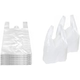 thumbnail of 1000 Stück Hemdchentragetaschen Weiß 30x18x55 cm | HDPE 2 |Einkaufstüten Plastik