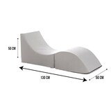 thumbnail of Dmora Letto pieghevole Andreina, Pouf trasformabile in letto singolo, 100% Made in Italy, Cm 130x50h50, Bianco