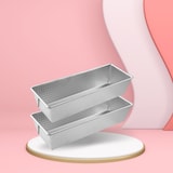 thumbnail of Lot de 2 moules à cakes 30 x 11,5 cm Zenker Silver