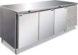 thumbnail of Edelstahltisch Kombi 2 Türen Kühl + 1 Gefrier, automatische Abtauung, Temperatur -2/+8 °C und -20/-10 °C, Maße LxBxH 179,5x70x86 cm, CXF3100BTN