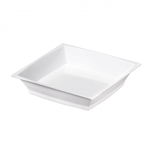 Einweg Fingerfood Mini Teller weiß 68mmx 68mm aus Plastik, 50 Stück - Mank