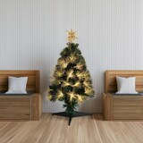 thumbnail of WellHome - Albero di Natale in fibra ottica con 90 luci LED bianco caldo e stella 47x47x90cm