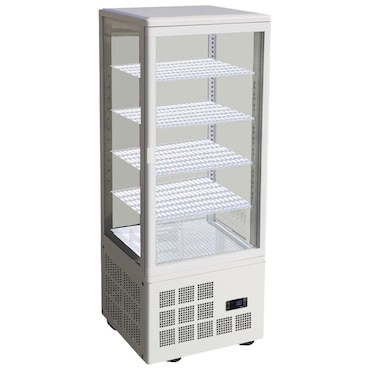 Vetrina verticale refrigerata da soprabanco rettangolare - 430x390x1150 mm - 170 W 230/1V - 13959270 Eurast