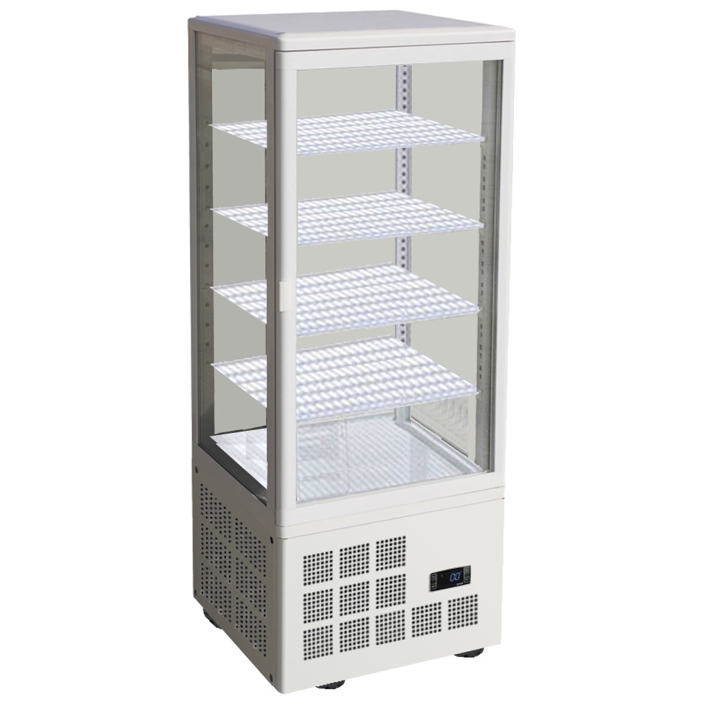 Vetrina verticale refrigerata da soprabanco rettangolare - 430x390x1150 mm - 170 W 230/1V - 13959270 Eurast