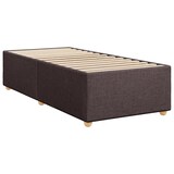 thumbnail of vidaXL Boxspringbett mit Matratze Dunkelbraun 90x190 cm Stoff