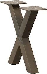 thumbnail of vidaXL Couchtischbeine X-Form 2 Stk. Naturstahl 37x(30-31) cm Stahl