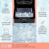 thumbnail of Icemeister 2G Eiswürfelmaschine 12kg/24h LC-Display Edelstahl Schwarz-Metallic