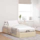 thumbnail of vidaXL Ottoman-Bett ohne Matratze Creme 90x200 cm Stoff