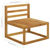 thumbnail of vidaXL 7-tlg. Garten-Lounge-Set mit Auflagen Creme Massivholz Akazie