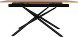 thumbnail of Esszimmertisch HWC-O57, Ausziehtisch Esstisch, Eisen MDF ausziehbar 160-200x90cm ~ Walnuss-Optik
