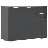 thumbnail of vidaXL Dressoir hoogglans zwart 107 x 35 x 76 cm