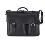 thumbnail of Ruitertassen Lederschulranzen 40cm Lederranzen Ruitertassen Aktentasche Leder Tornister schwarz mit Rückengurten und Schultergurt 2237-11