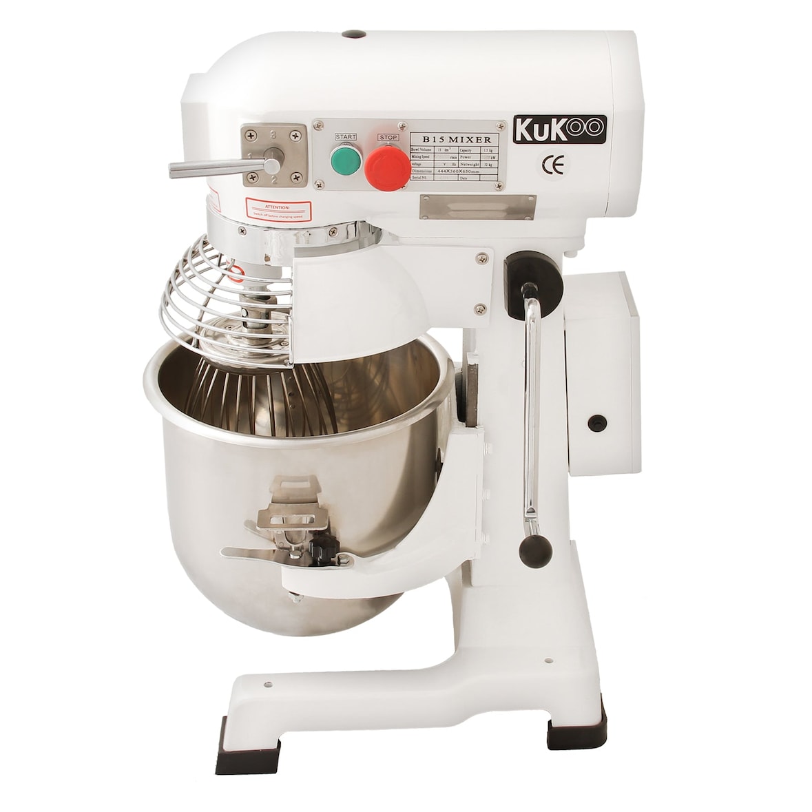 Commerciële Voedsel Mixer / Spiraalmixer - 15 Liter