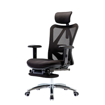 Sedia Ufficio Ergonomica In Rete Con Poggiatesta E Braccioli 3D – Supporto Lombare Regolabile, Seduta Morbida, Fino A 150 Kg - 2