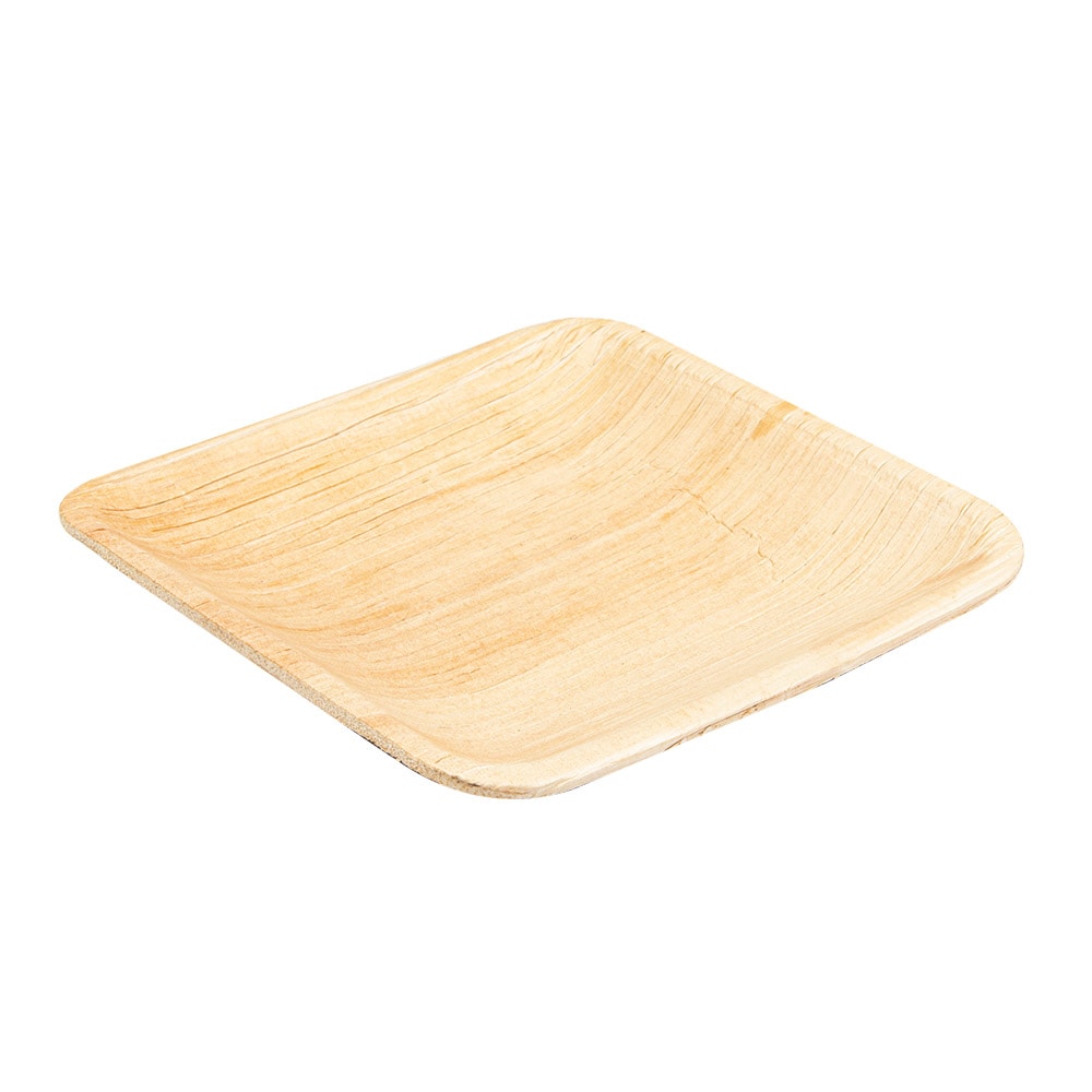 Pratos Quadrados 'Areca'  15X15X1,5 Cm Natural Areca (200 Unidades)