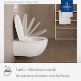 thumbnail of Villeroy & Boch O.novo WC-Sitz, 438 x 368 x 49 mm, SoftClosing / QuickRelease, Weiß Alpin