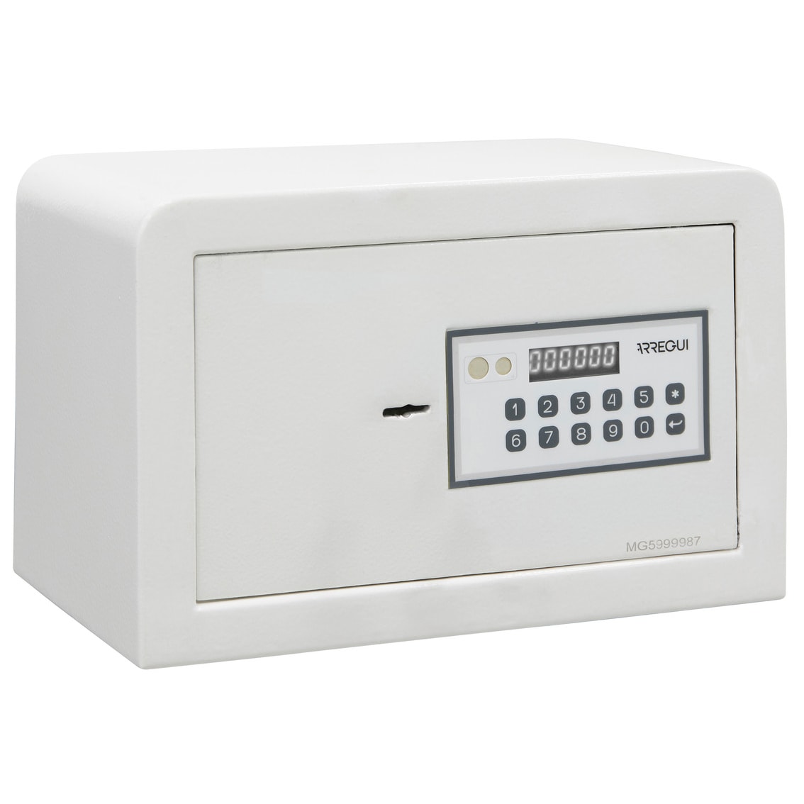 ARREGUI Magna Caja Fuerte con Cerradura de Doble Seguridad | Caja de Seguridad con Codigo + Llave | Caja Fuerte Pequeña para Casa | 20x31x20 cm | 8 L
