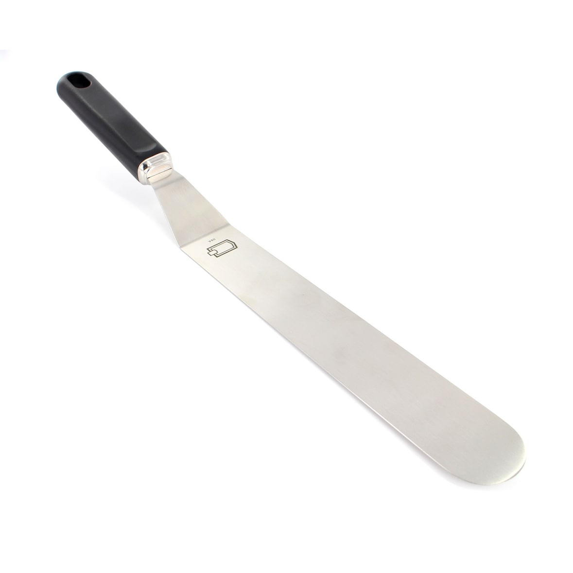METRO PROFESSIONAL Spatule coudée, acier inoxydable/polypropylène, 25 cm, argenté/noir