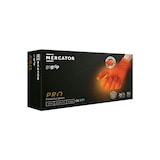 thumbnail of MERCATOR MEDICAL GoGRIP+ Nitrilhandschuhe, puderfrei, latexfrei, Diamanttextur  in orange 1x 50 Stück Größe: M