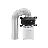 thumbnail of hillvert Kit aspirazione aria - Filtro ai carboni attivi, ventilatore a tubo, tubo di scarico - 382,2 m³/h - Uscita Ø 125 mm