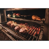 thumbnail of Horno de carbón de sobremesa, dimensiones 785x577x1095, puerta roja