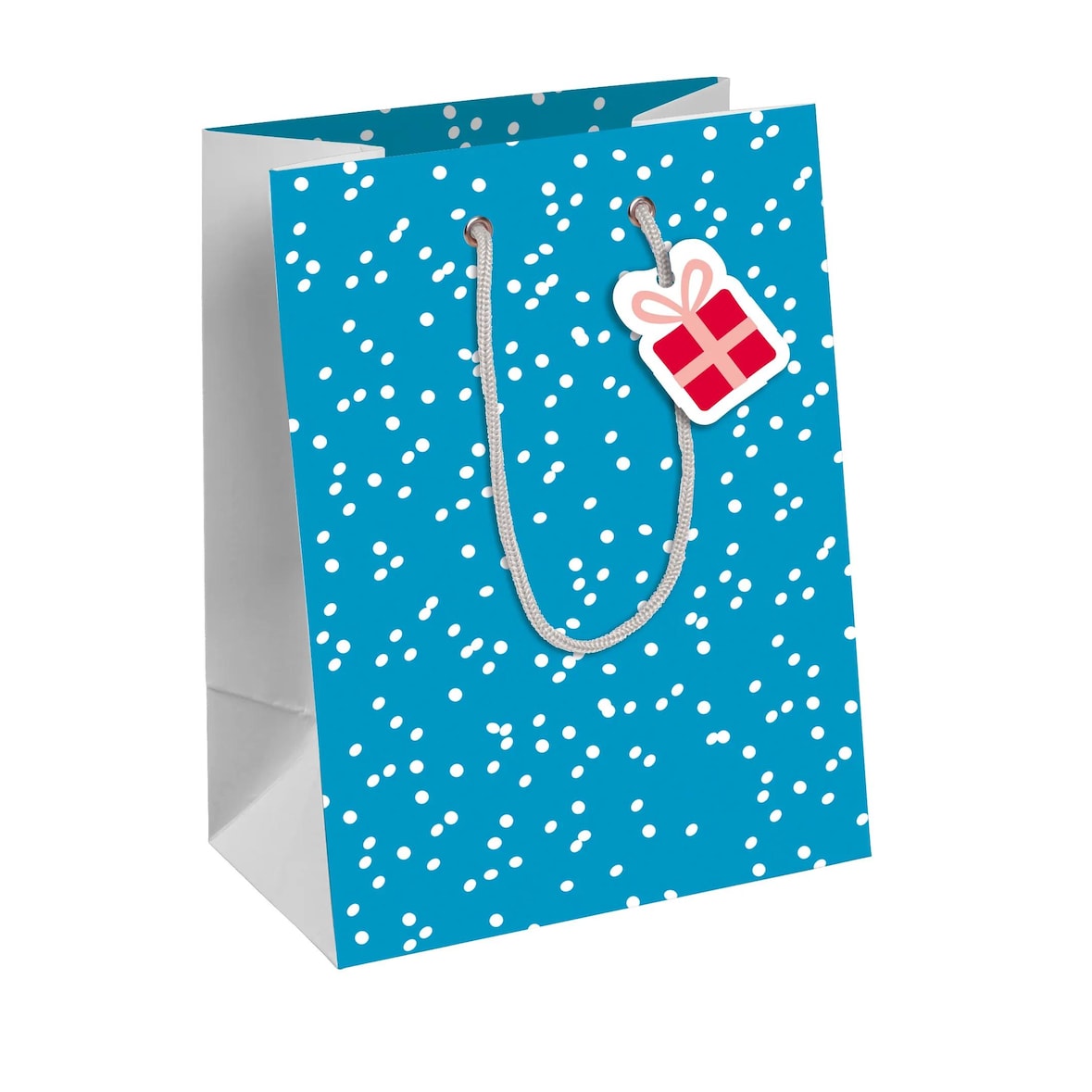 Clairefontaine 6x Geschenktasche M, Pinguine, 21,5x10,2x25,3 cm - Blau X-30918-3C