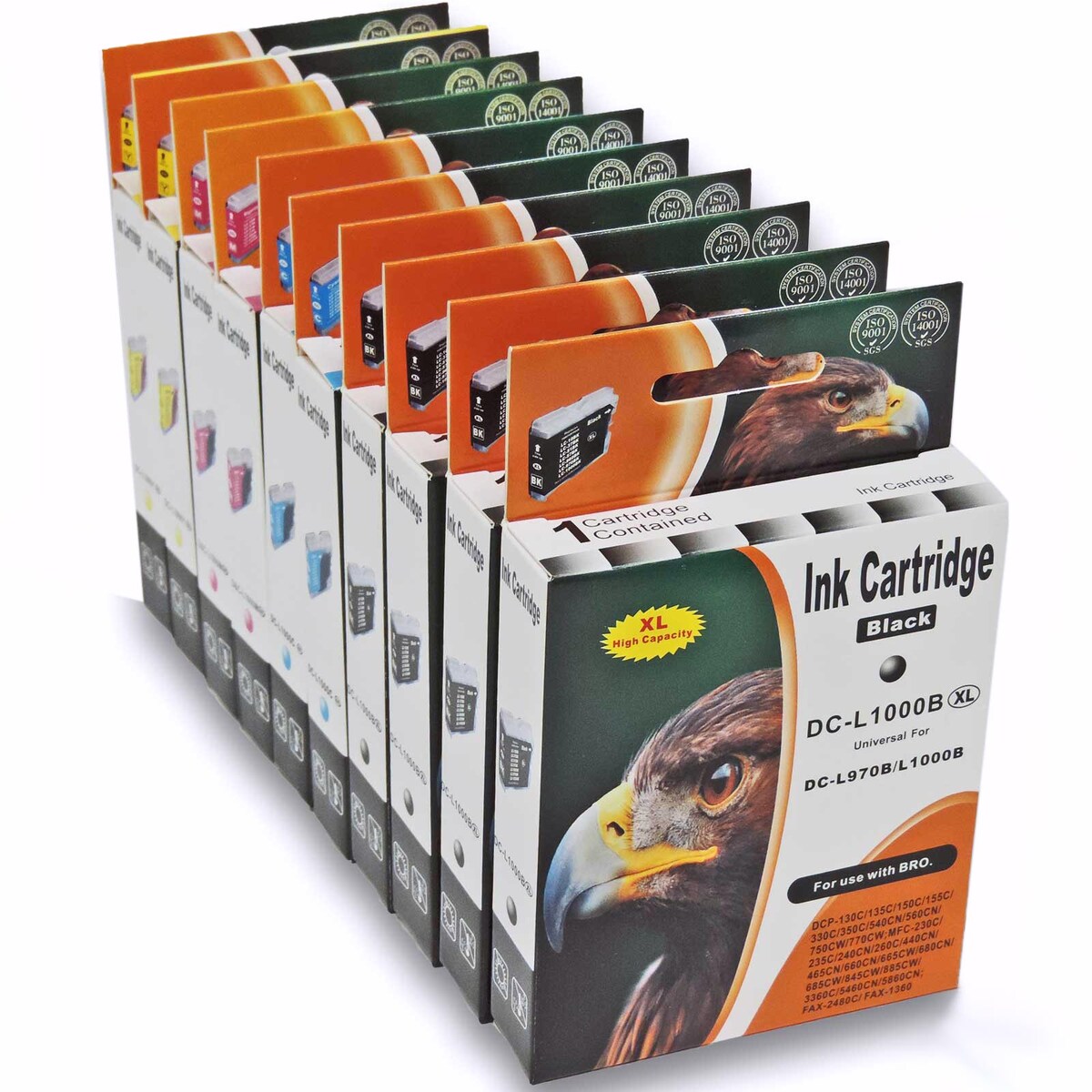 Kompatibel Brother LC-970 XXL, LC-1000 XXL Set 10 Druckerpatronen alle Farben von D&C