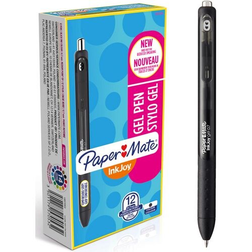 Papermate InkJoy Gelschreiber 0.7 mm Schwarz 12 Stück