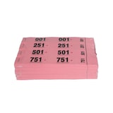 thumbnail of Lot de 20 Carnet 50 Tickets Vestiaires cartonnés - rose