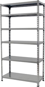 thumbnail of SimonRack Estantería Metálica, 2500x1100x500 mm, 6 Alturas, Bandeja Metal, 200 kg de Punto Flexión, Gris - Simonclick