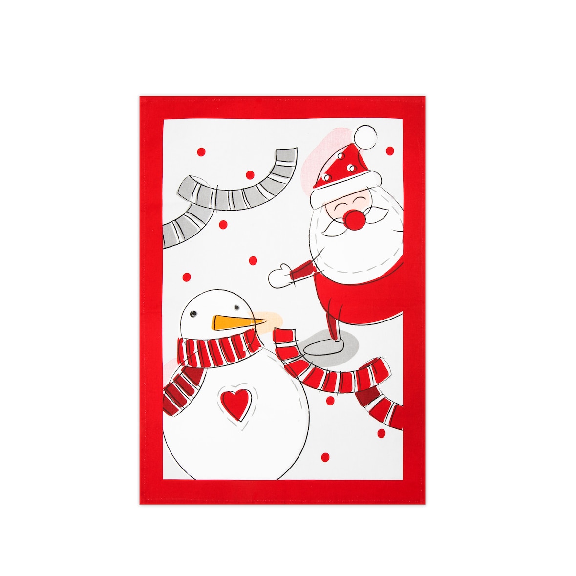 Excelsa Küchentuch Snowman aus Baumwolle 50xH0,1x70 cm mehrfarbig