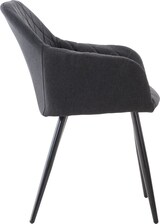 thumbnail of CHEFGASTRO Esszimmerstuhl SPRINGFIELD Stoff HxBxT 84x47x44cm Schwarz Küchenstuhl