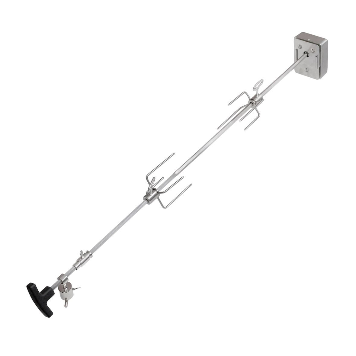 TAINO Drehspieß PLATINUM 4+2 6+1 BLACK 4+1 6+1 Grillspieß 220-240V Motor Universalspieß Rotisserie Spieß für Gasgrill Grillwagen BBQ Zubehör Set