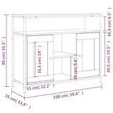 thumbnail of vidaXL Sideboard Sonoma-Eiche 100x35x80 cm Holzwerkstoff