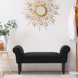 thumbnail of HOMCOM Banco de Pé de Cama Banco com Braços Curvados Estofado e Pés de Madeira Carga Máxima 130kg 102x31x51cm Preto