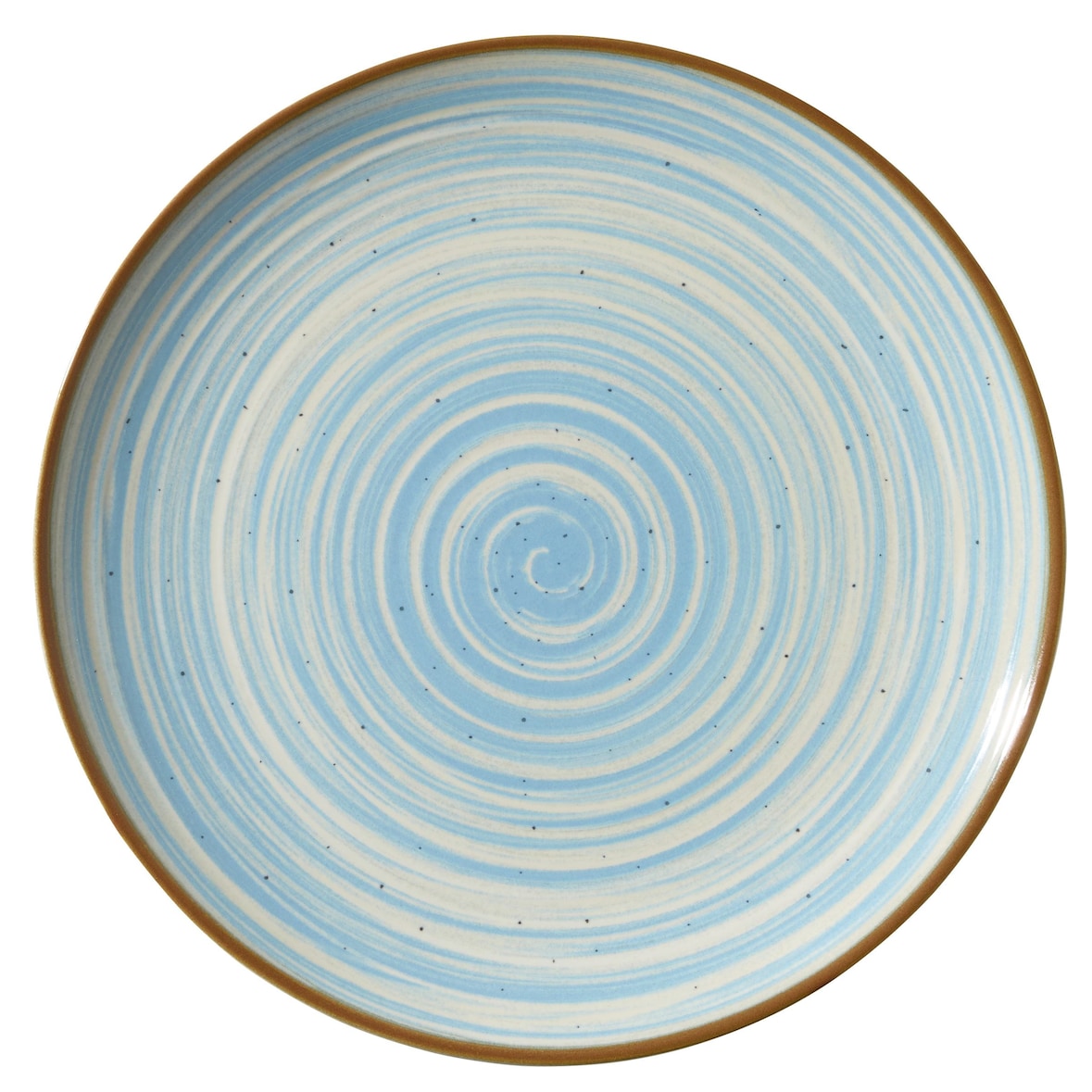 METRO Professional Plato llano Madleen, cerámica de gres, Ø 26 cm, azul, 6 unidades