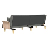 thumbnail of vidaXL Schlafsofa mit Armlehnen Dunkelgrau Stoff