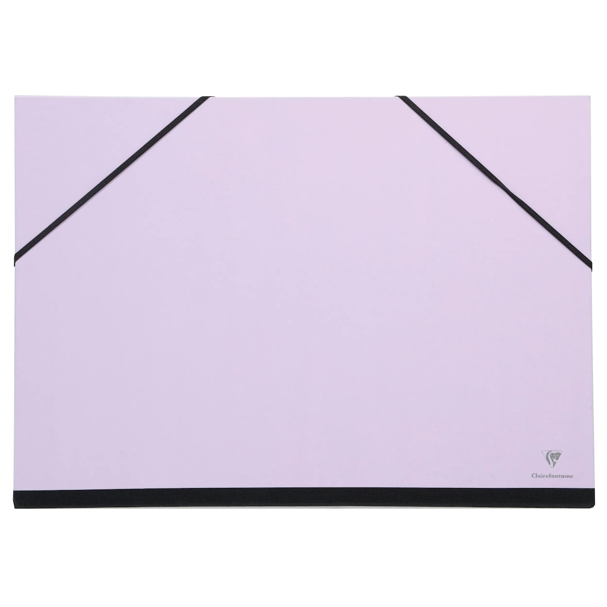 Clairefontaine 10x Zeichenmappe mit Gummizug 26x33 cm - Flieder 144603C