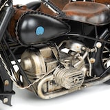 thumbnail of Moritz Motorad mit Beiwagen Chopper Oldtimer Motorrad Modell Metall Zinn Deko