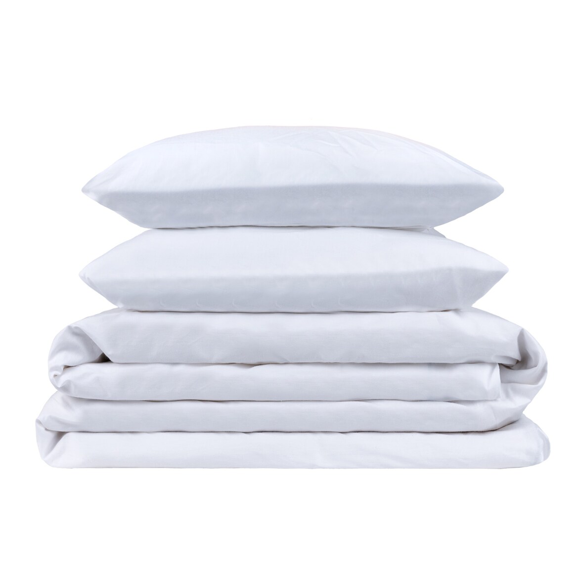 Juego Funda Nórdica y Almohada 150 x 190 cm | Pack Hotel | PIKOLIN HOME | Blanco | 100% Algodón 200 hilos